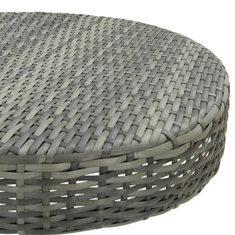 vidaXL szürke polyrattan kerti asztal 60,5 x 106 cm