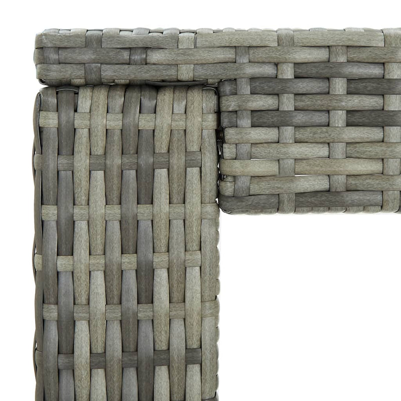 vidaXL szürke polyrattan kerti bárasztal 60,5 x 60,5 x 110,5 cm