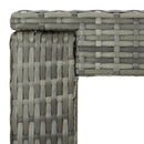 vidaXL szürke polyrattan kerti bárasztal 100 x 60,5 x 110,5 cm