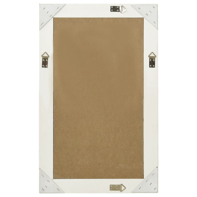 vidaXL fehér barokk stílusú fali tükör 50 x 80 cm