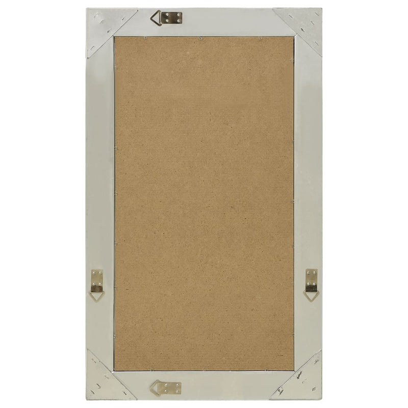 vidaXL ezüstszínű barokk stílusú fali tükör 50 x 80 cm