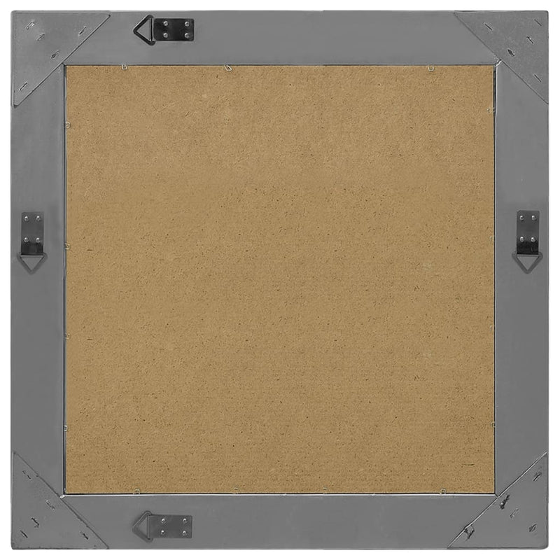 vidaXL fekete barokk stílusú fali tükör 60 x 60 cm