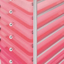 vidaXL 10 fiókos mozgatható színátmenetes műanyag tárolókocsi