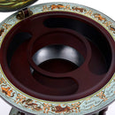 vidaXL kék földgömb alakú eukaliptuszfa bárszekrény/bortartó állvány