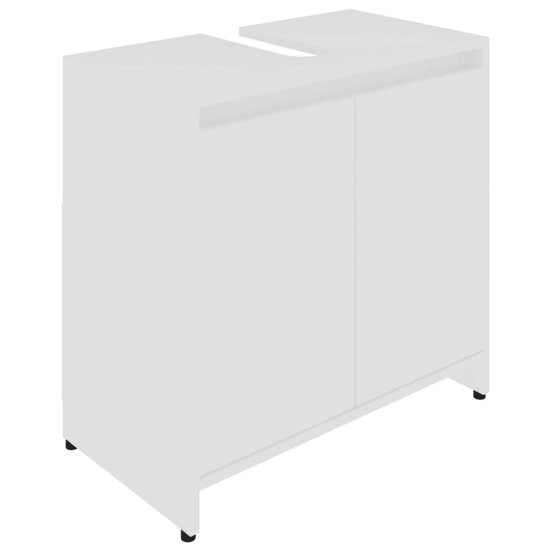 vidaXL fehér szerelt fa fürdőszobaszekrény 60 x 33 x 61 cm