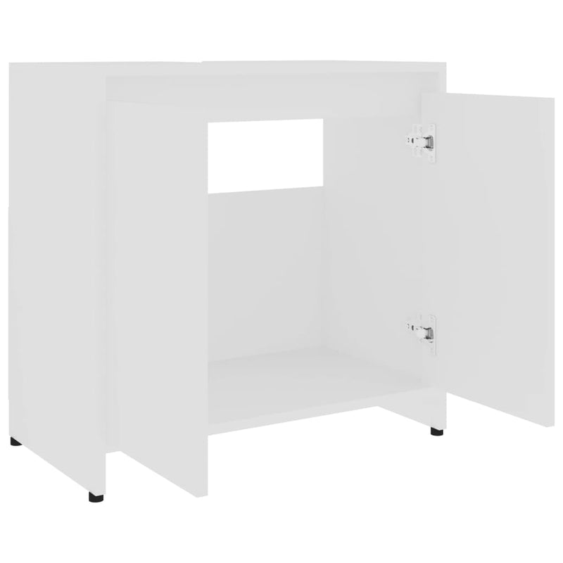 vidaXL fehér szerelt fa fürdőszobaszekrény 60 x 33 x 61 cm