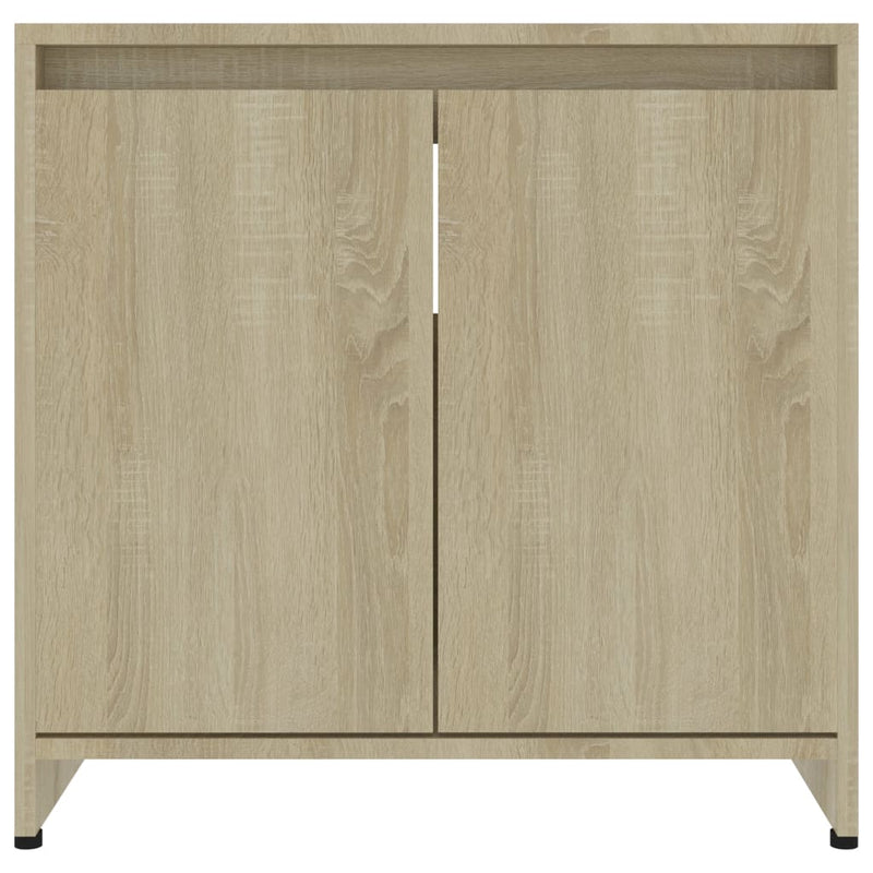 vidaXL sonoma tölgy színű szerelt fa fürdőszobaszekrény 60x33x61 cm