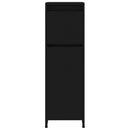 vidaXL fekete szerelt fa fürdőszobaszekrény 30 x 30 x 95 cm