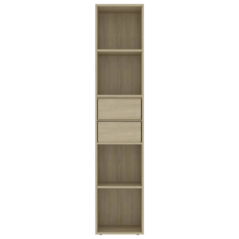 vidaXL sonoma tölgy színű szerelt fa könyvszekrény 36 x 30 x 171 cm
