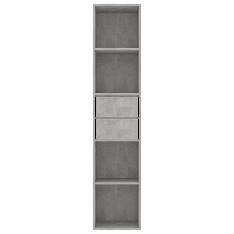 vidaXL betonszürke szerelt fa könyvszekrény 36 x 30 x 171 cm