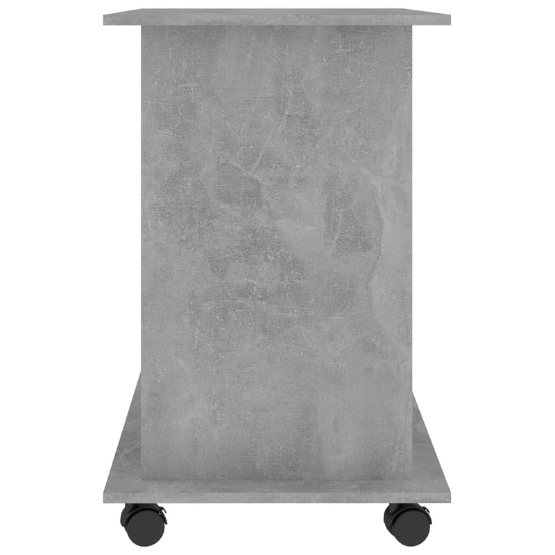 vidaXL betonszürke szerelt fa számítógépasztal 80 x 50 x 75 cm