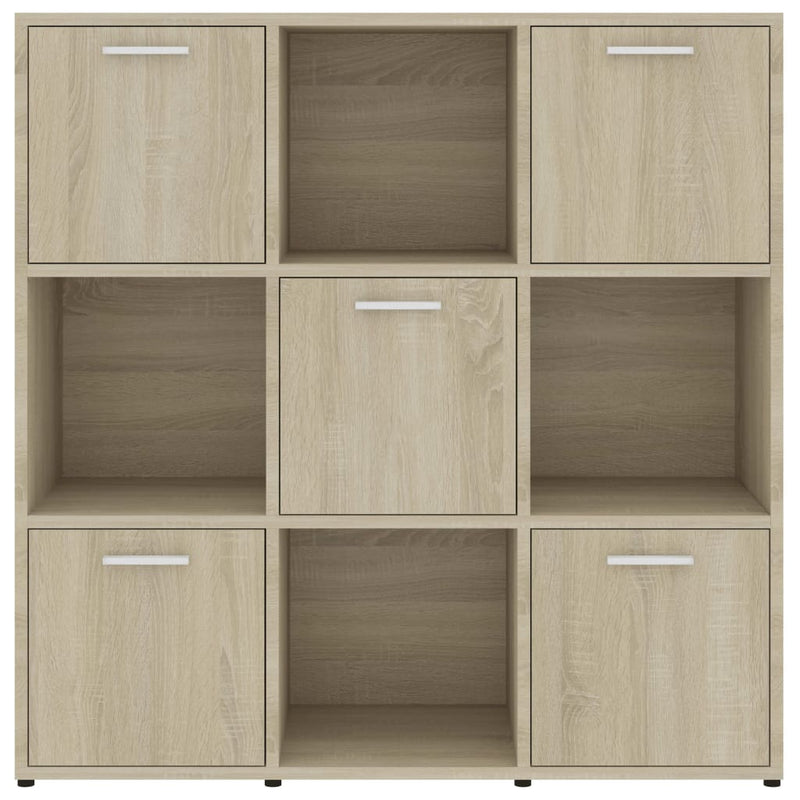 vidaXL sonoma tölgy színű szerelt fa könyvszekrény 90 x 30 x 90 cm