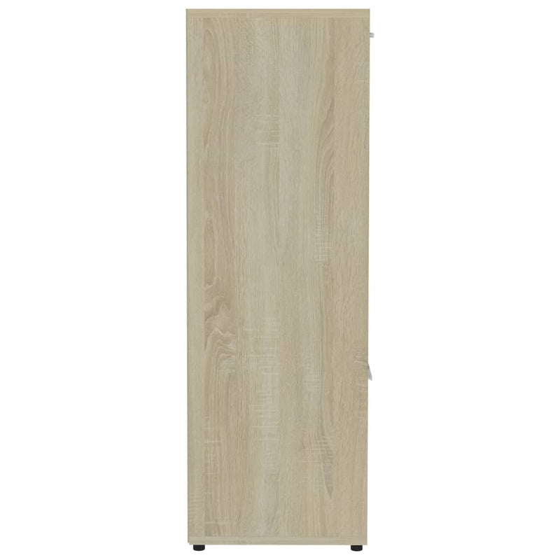 vidaXL sonoma tölgy színű szerelt fa könyvszekrény 90 x 30 x 90 cm