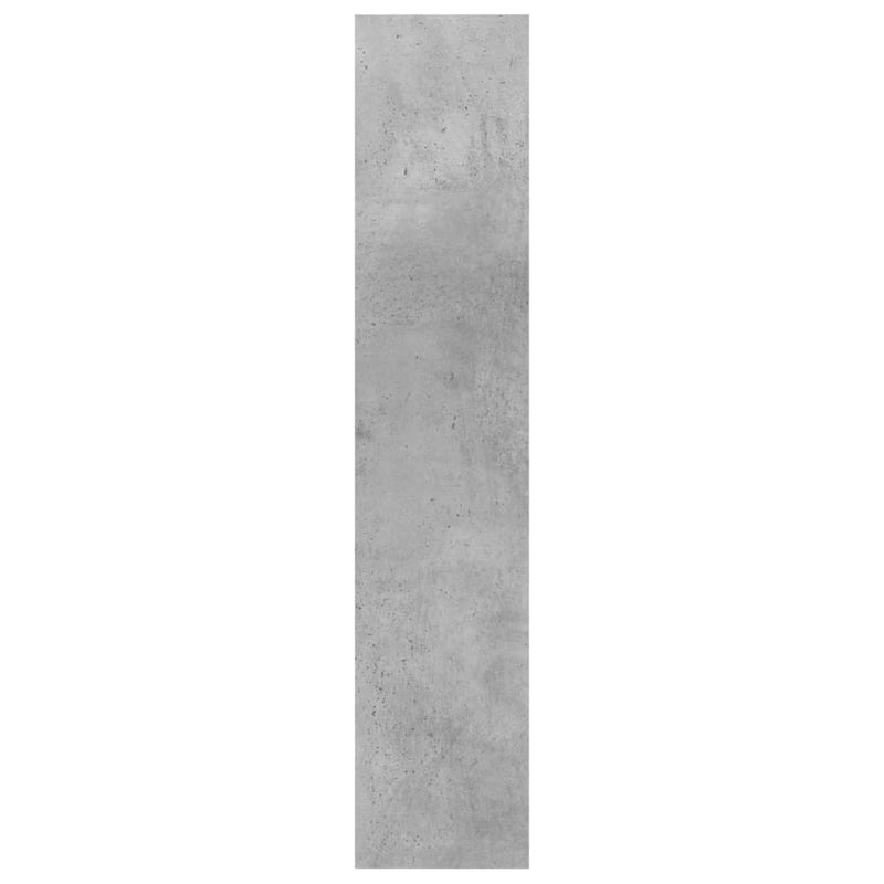 vidaXL betonszürke szerelt fa fali polc 90 x 16 x 78 cm
