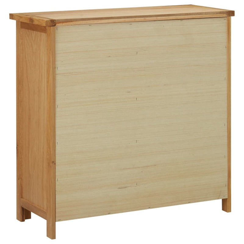 vidaXL tömör tölgyfa bortartó szekrény 11 palackhoz 80 x 32 x 80 cm