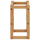 vidaXL tömör tölgyfa bortartó állvány 12 palackhoz 47 x 21 x 36 cm