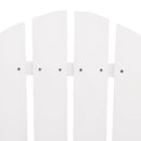 vidaXL fehér tömör fenyőfa kerti Adirondack székek teázóasztallal