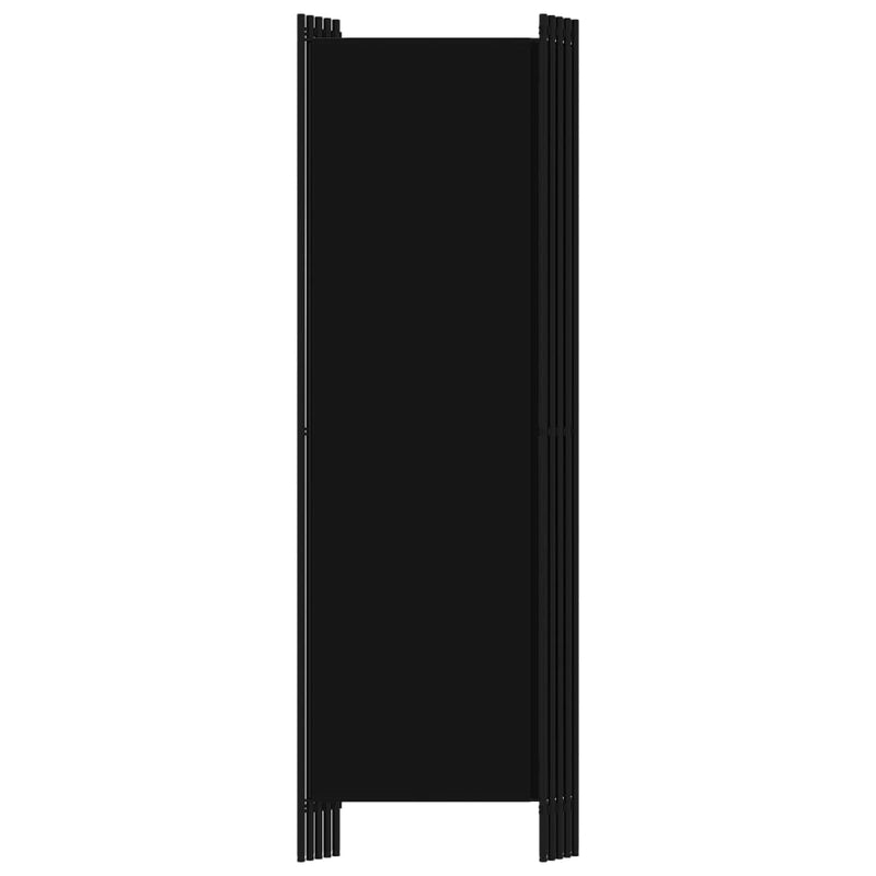 vidaXL fekete 5 paneles paraván 250 x 180 cm