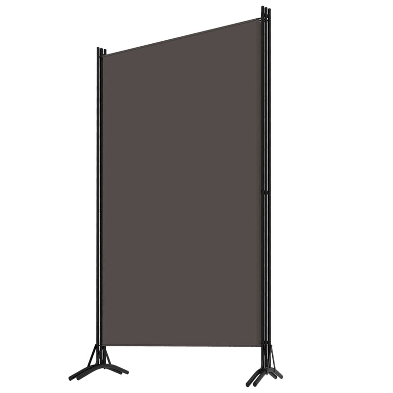 vidaXL antracitszürke 3 paneles paraván 260 x 180 cm