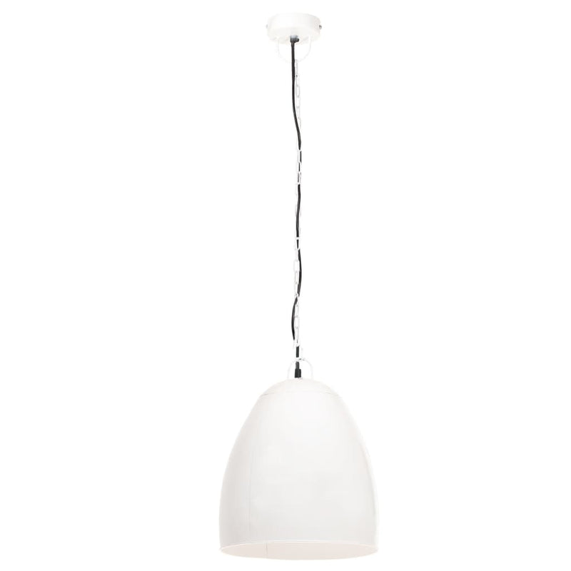 vidaXL kerek fehér ipari függőlámpa 25 W 42 cm E27