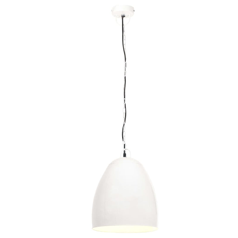 vidaXL kerek fehér ipari függőlámpa 25 W 42 cm E27