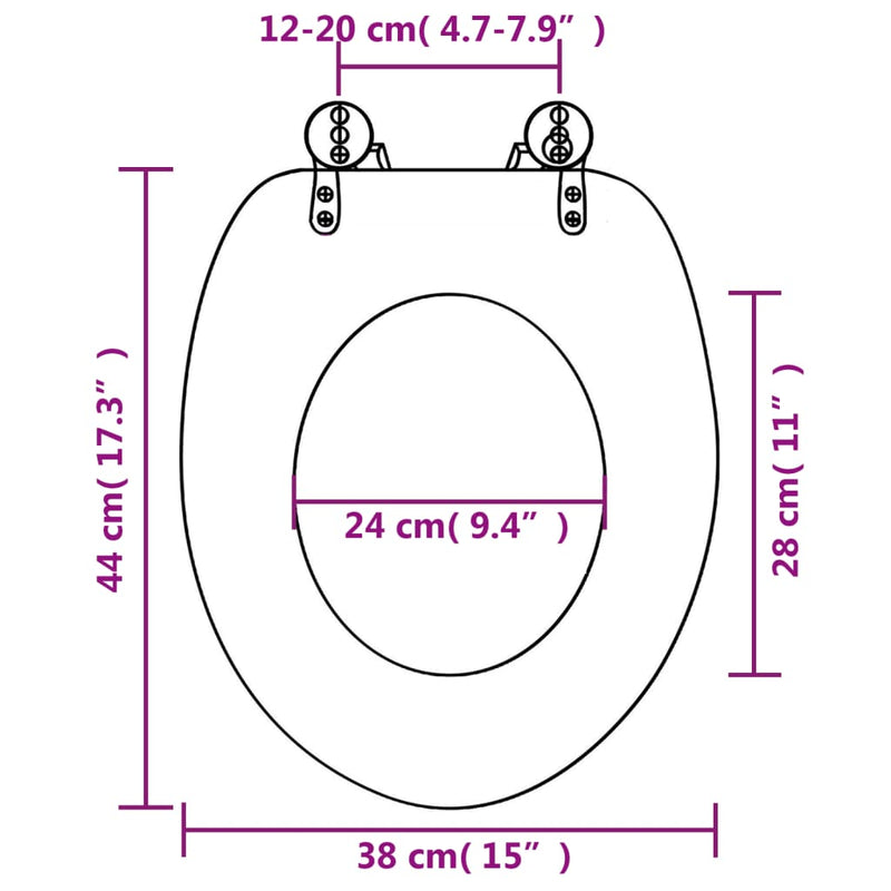 vidaXL zöld vízcseppmintás MDF WC-ülőke fedéllel