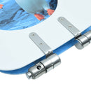 vidaXL pingvinmintás MDF WC-ülőke lágyan csukódó fedéllel