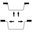 vidaXL fekete gránit konyhai mosogatótálca túlfolyóval