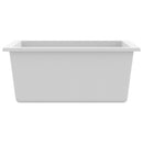 vidaXL fehér gránit konyhai mosogatótálca túlfolyóval