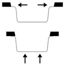 vidaXL fehér gránit konyhai mosogatótálca túlfolyóval