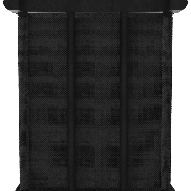 vidaXL 12 rekeszes fekete szövet bemutató polc 103 x 30 x 141 cm