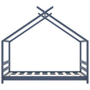 vidaXL szürke tömör fenyőfa gyerekágy-keret 80 x 160 cm