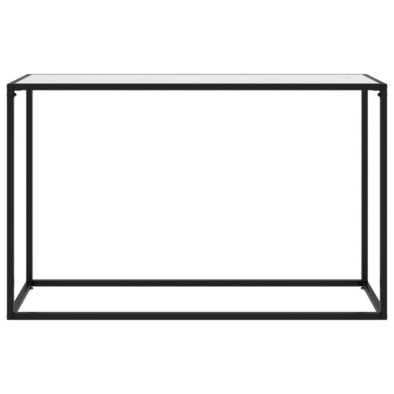 vidaXL fehér edzett üveg tálalóasztal 120 x 35 x 75 cm