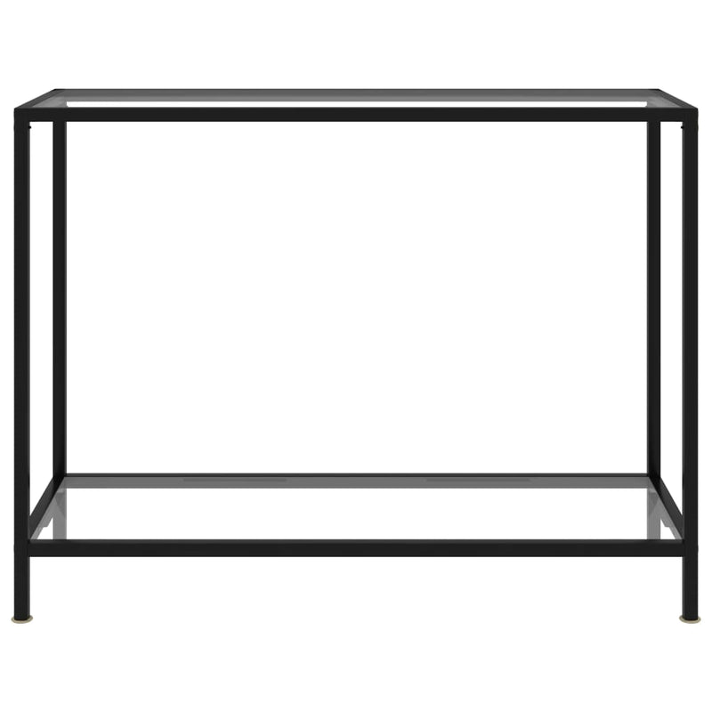vidaXL átlátszó edzett üveg tálalóasztal 100 x 35 x 75 cm