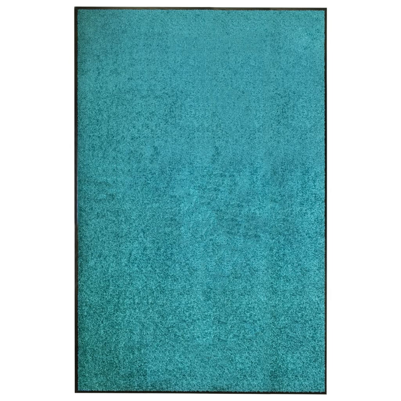 vidaXL ciánkék kimosható lábtörlő 120 x 180 cm