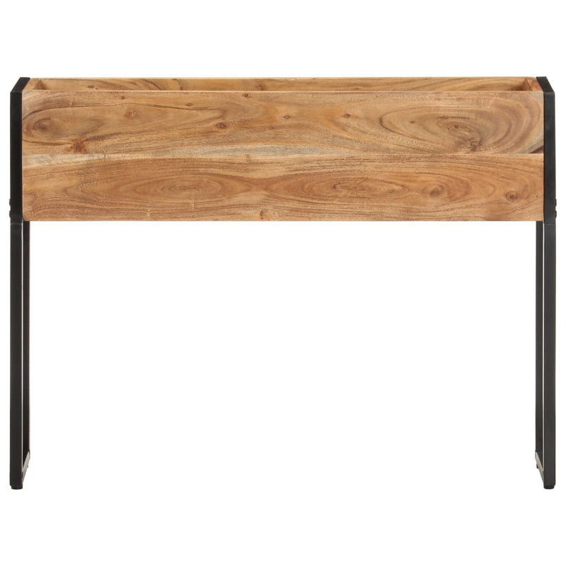 vidaXL tömör akácfa virágtartó 90 x 20 x 68 cm