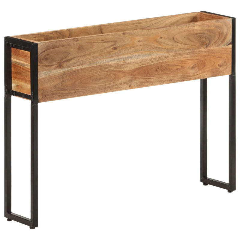 vidaXL tömör akácfa virágtartó 90 x 20 x 68 cm