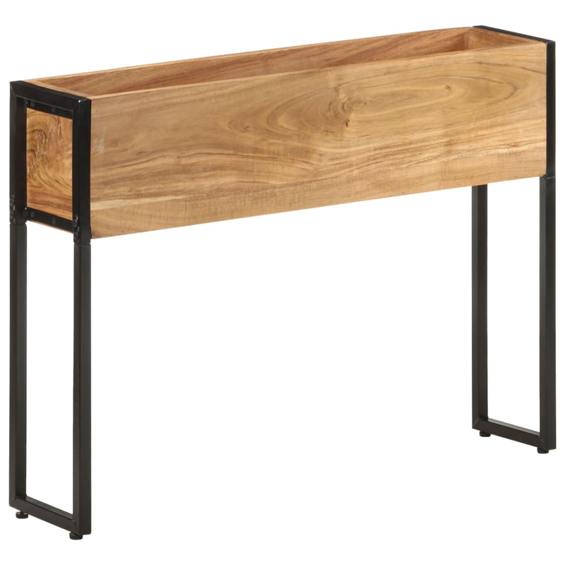 vidaXL tömör akácfa virágtartó 90 x 20 x 68 cm