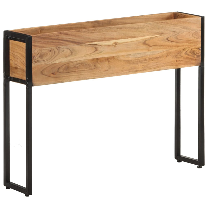 vidaXL tömör akácfa virágtartó 90 x 20 x 68 cm