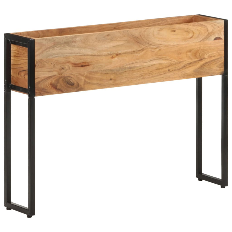 vidaXL tömör akácfa virágtartó 90 x 20 x 68 cm