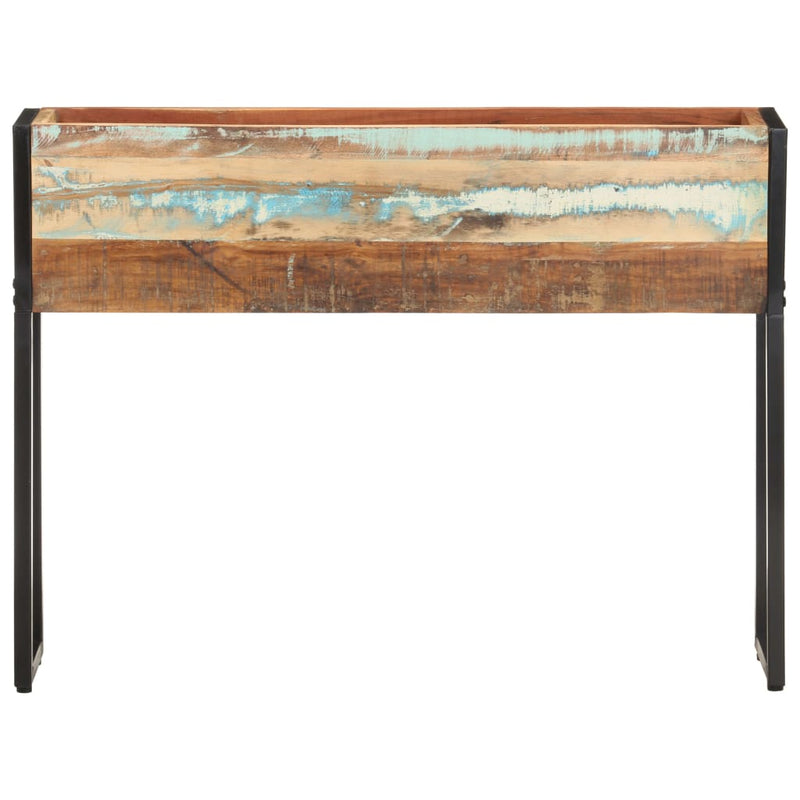 vidaXL tömör újrahasznosított fa virágtartó 90 x 20 x 68 cm
