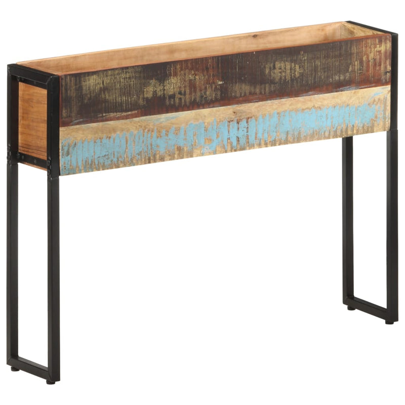 vidaXL tömör újrahasznosított fa virágtartó 90 x 20 x 68 cm
