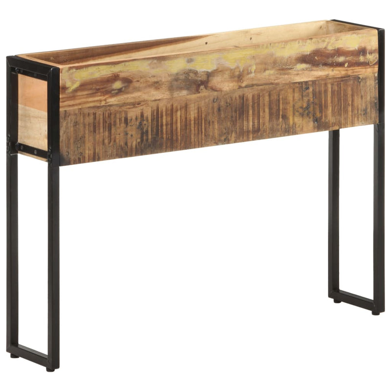 vidaXL tömör újrahasznosított fa virágtartó 90 x 20 x 68 cm