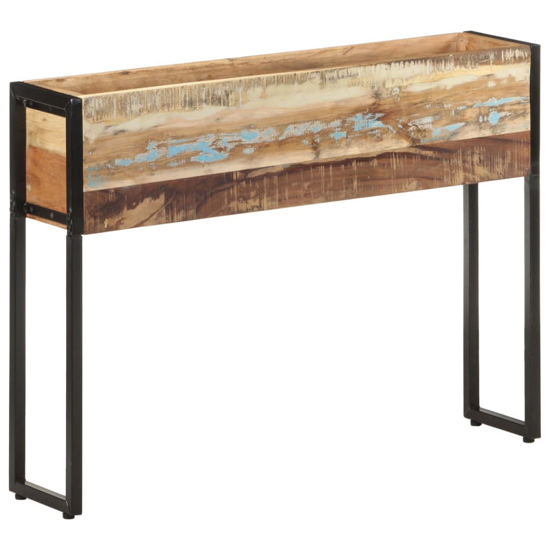 vidaXL tömör újrahasznosított fa virágtartó 90 x 20 x 68 cm