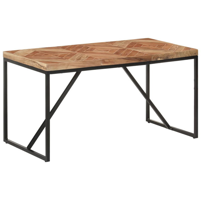 vidaXL tömör akác és mangófa étkezőasztal 140 x 70 x 76 cm