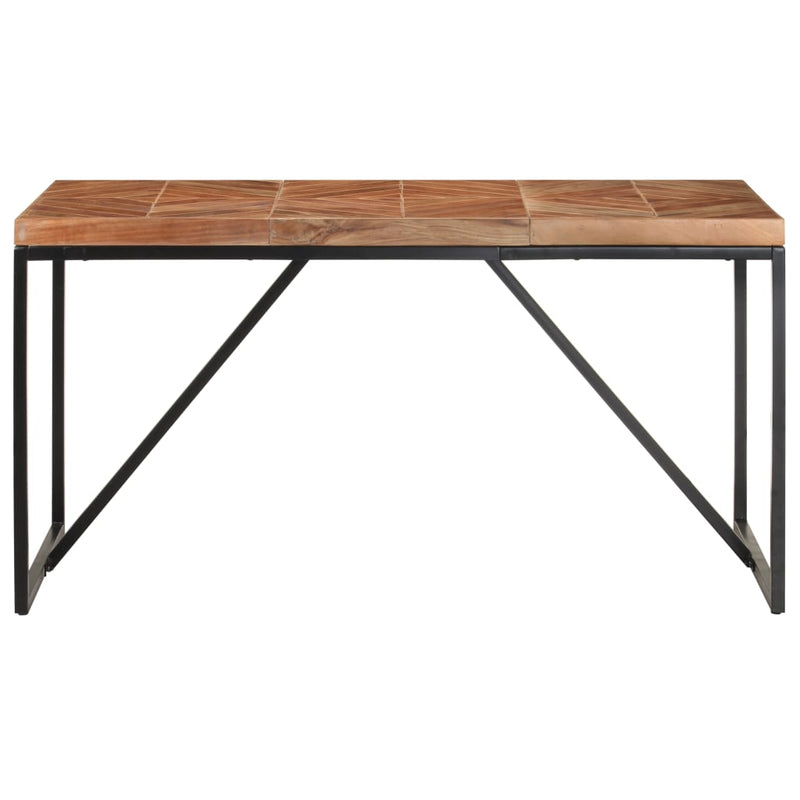vidaXL tömör akác és mangófa étkezőasztal 140 x 70 x 76 cm