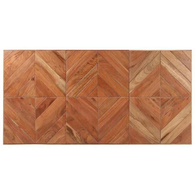 vidaXL tömör akác és mangófa étkezőasztal 140 x 70 x 76 cm