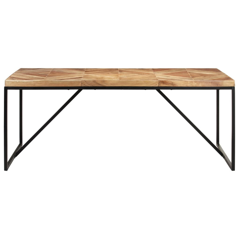 vidaXL tömör akácfa és mangófa étkezőasztal 180 x 90 x 76 cm