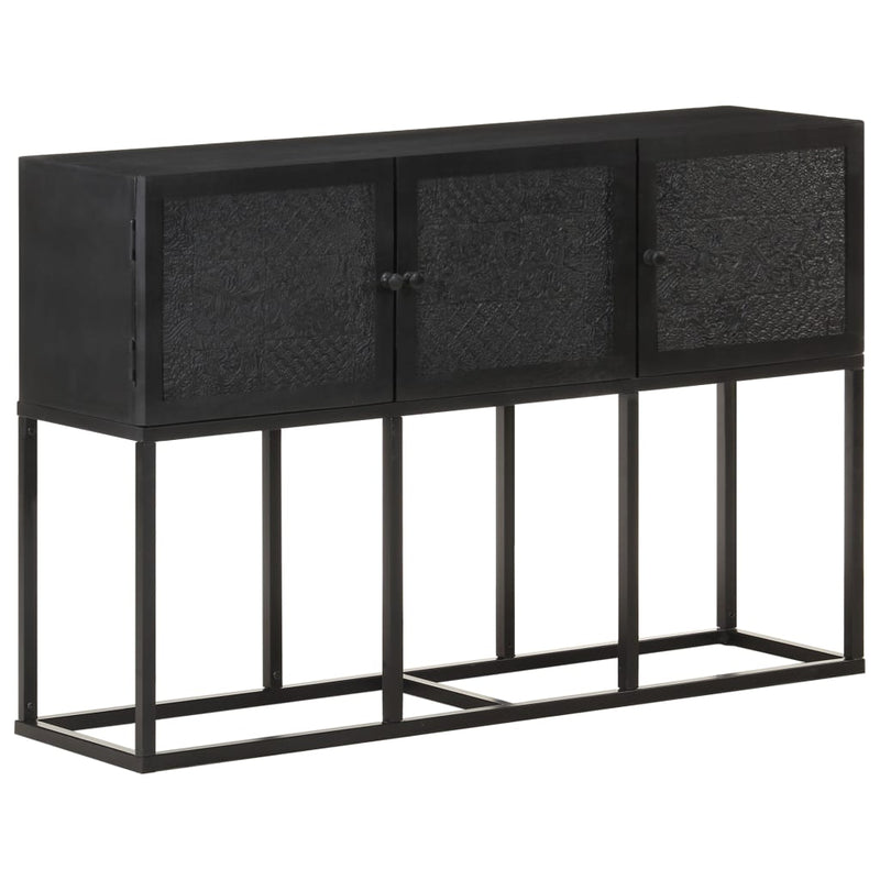 vidaXL tömör mangófa tálalószekrény 115 x 30 x 76 cm