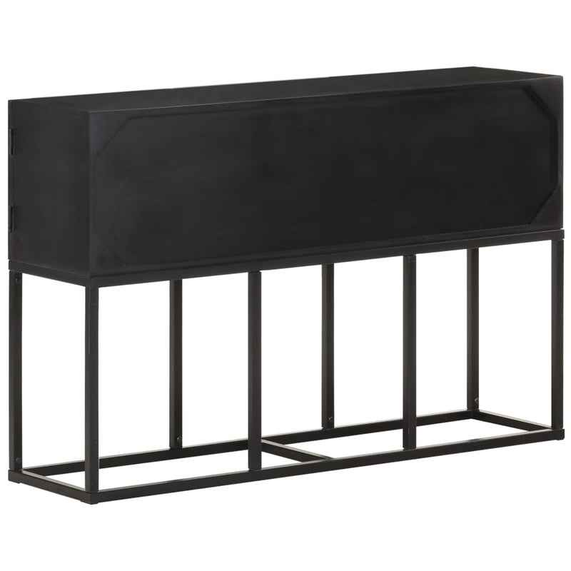 vidaXL tömör mangófa tálalószekrény 115 x 30 x 76 cm